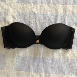 Xhilaration Black Strapless Bra 38B
